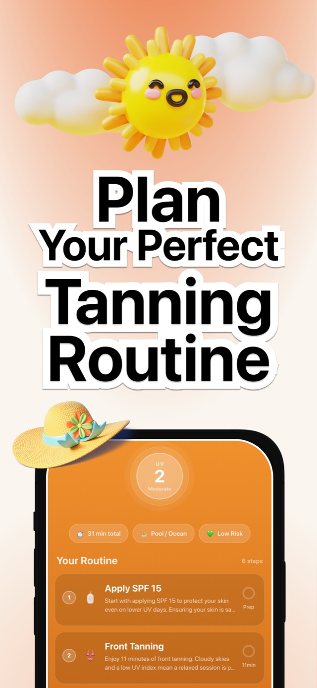 SPF Tanning Routine — UV Index screenshot 2